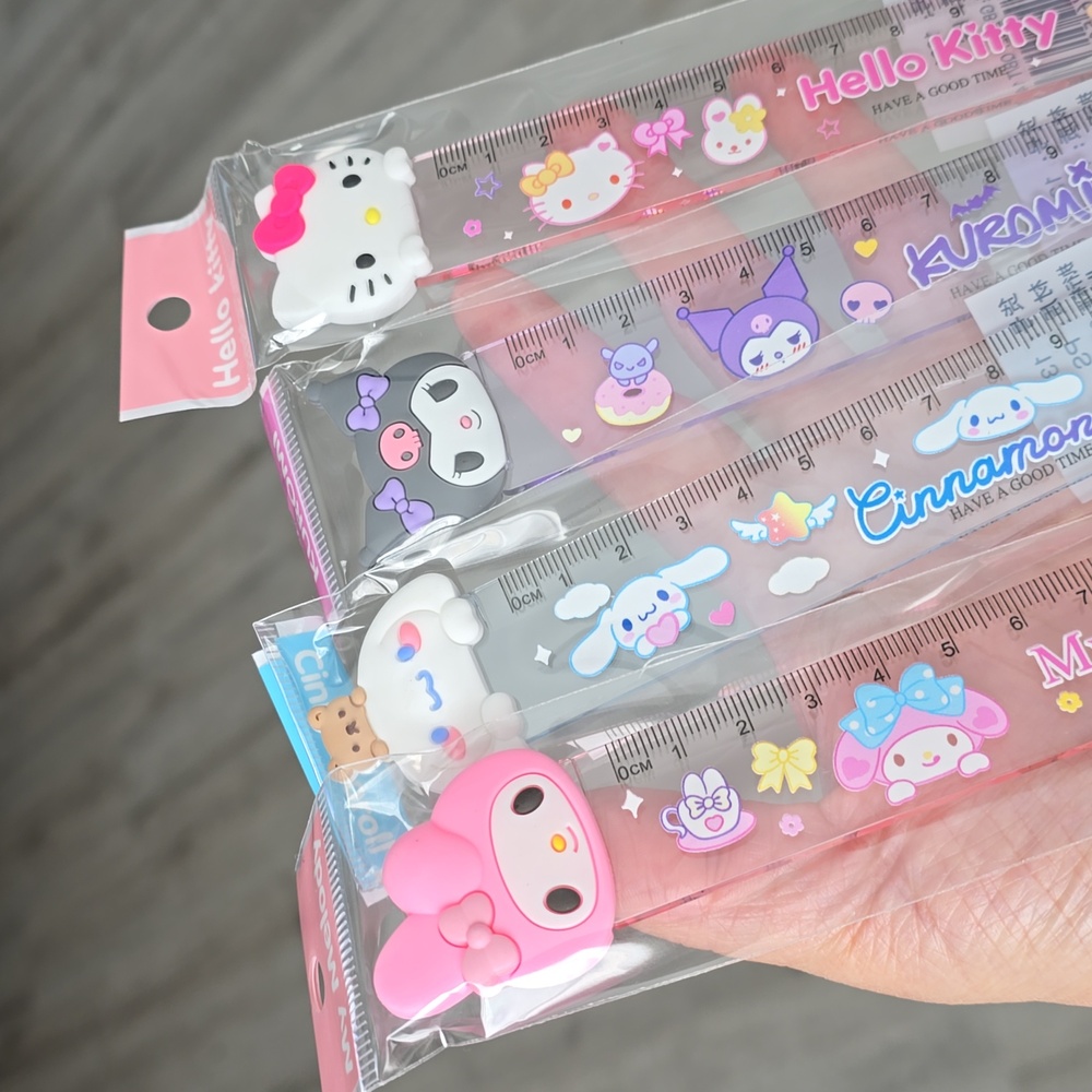 Clear Sanrio Character Ruler - Picture 3 of 5